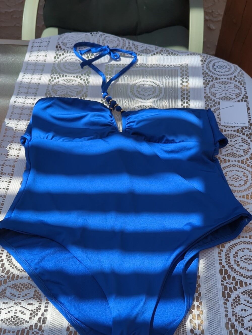 Gibson Latimer Royal Blue One-Piece Swimsuit